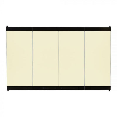 Astria 33-inch Black on Bronze Tinted Glass Enclosure Panel GEP-33BL Fireplace Accessories GEP-33BL Flame Authority