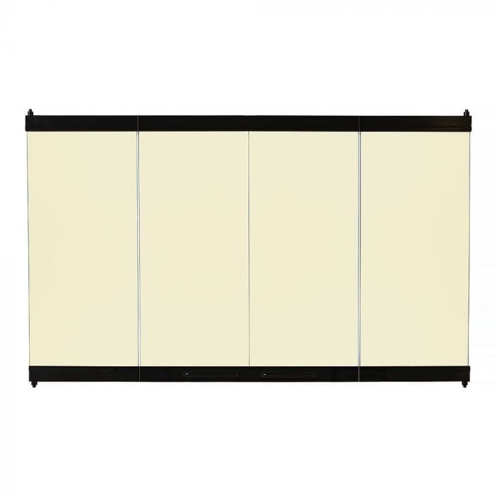 Astria 33-inch Black on Bronze Tinted Glass Enclosure Panel GEP-33BL Fireplace Accessories GEP-33BL Flame Authority