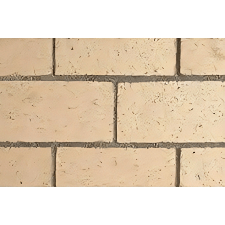 Astria 36 inch Ivory Full Stacked Brick Liner MOSAIC36IVFS Fireplace Accessories MOSAIC36IVFS Flame Authority