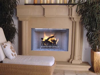 Astria 36 inch Tuscan Outdoor Open-Hearth Wood-Burning Fireplace Tuscan42 Flame Authority