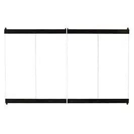 Astria 42-inch Black Standard Bi-Fold Glass Door BD42 Fireplace Accessories BD42 Flame Authority