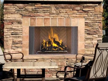 Astria 42 inch Oracle Outdoor Open-Hearth Wood-Burning Fireplace Oracle42 Oracle42 Flame Authority