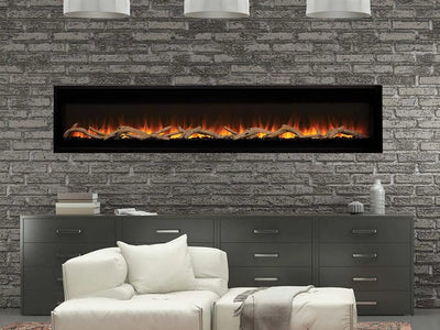 Astria 72 inch Plexus Series Contemporary Electric Fireplace MPE-72D Fireplaces MPE-72D Flame Authority