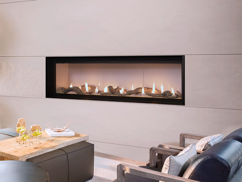 Astria Allume 84 inch DLX Linear Direct Vent Gas Fireplace ALLUMEDLX84TEN Flame Authority