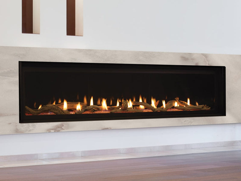 Astria Allume DLX Linear Contemporary Direct Vent Gas Fireplace Flame Authority