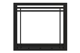 Astria Black Craftsman Frame for Fireplace FCBK35T Fireplace Accessories FCBK35T Flame Authority