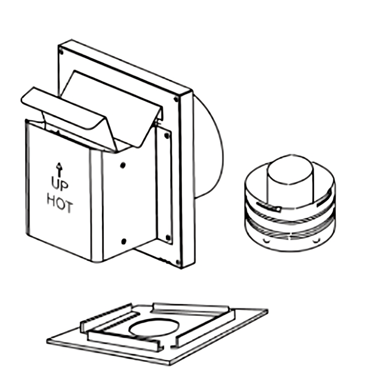 Astria Compact Termination Kit SV45HTKCT Fireplace Accessories SV45HTKCT Flame Authority