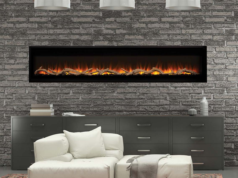 Astria Plexus Series Contemporary Electric Fireplace Flame Authority