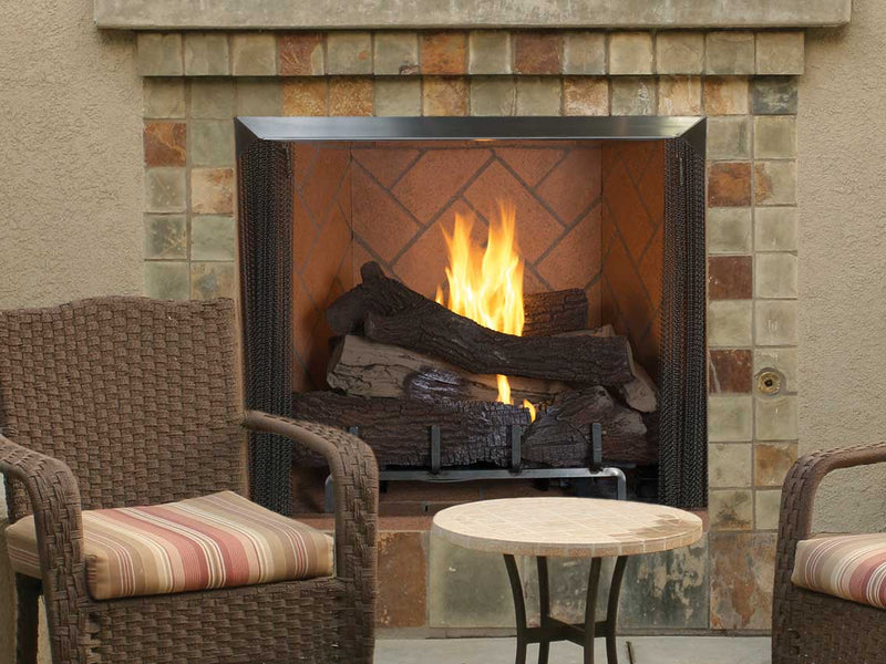 Astria Venetian Outdoor Vent-Free Gas Fireplace | Firebox Only Flame Authority