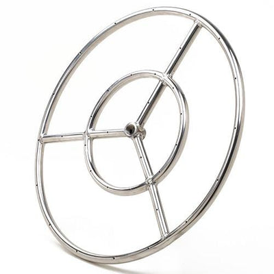 Athena 48-inch Stainless Steel Round Fire Ring Burner FRS48 Fire Pit Accessories FRS48 Flame Authority