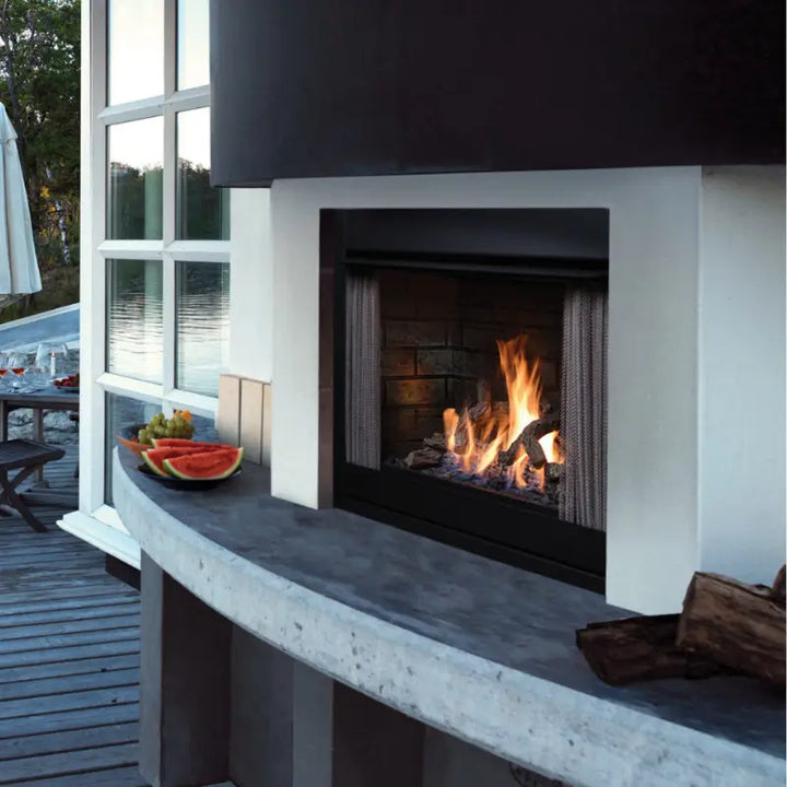 Barbara Jean Collection 42-Inch Outdoor Gas Fireplace – Natural Gas, 55,000 BTU Fireplaces Flame Authority