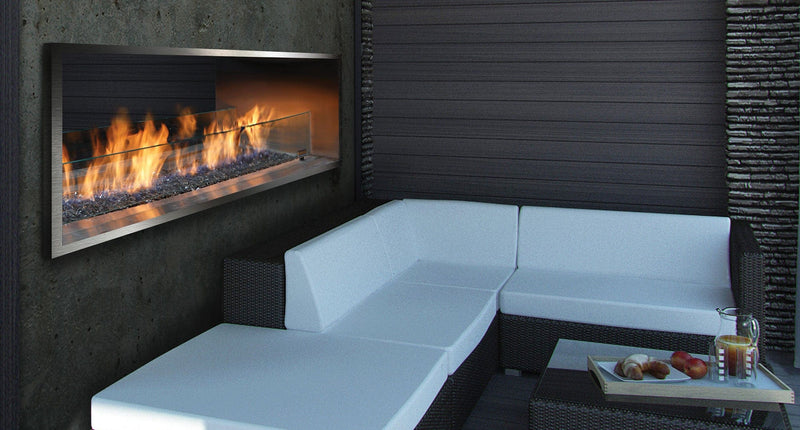 Barbara Jean Collection 72" OFP7972S2 See Through Outdoor Linear Gas Fireplace