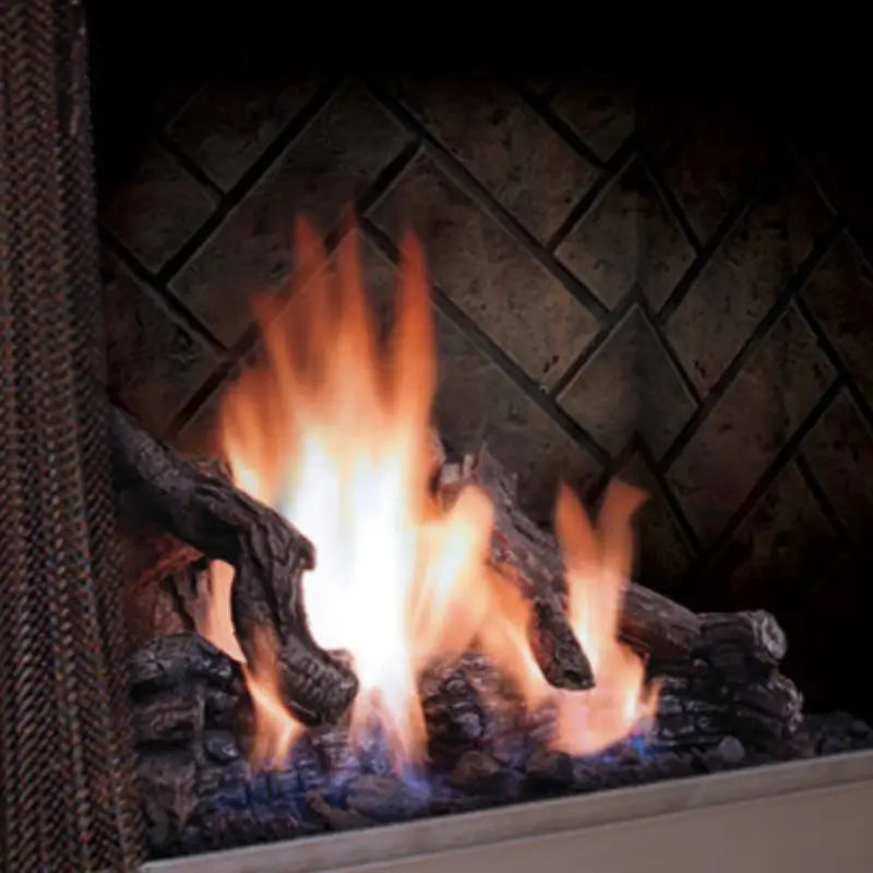 Barbara Jean Collection LOGF36 Split Oak Log Set for OFP42 Outdoor Gas Fireplace Fireplace & Wood Stove Accessories LOGF36 Flame Authority