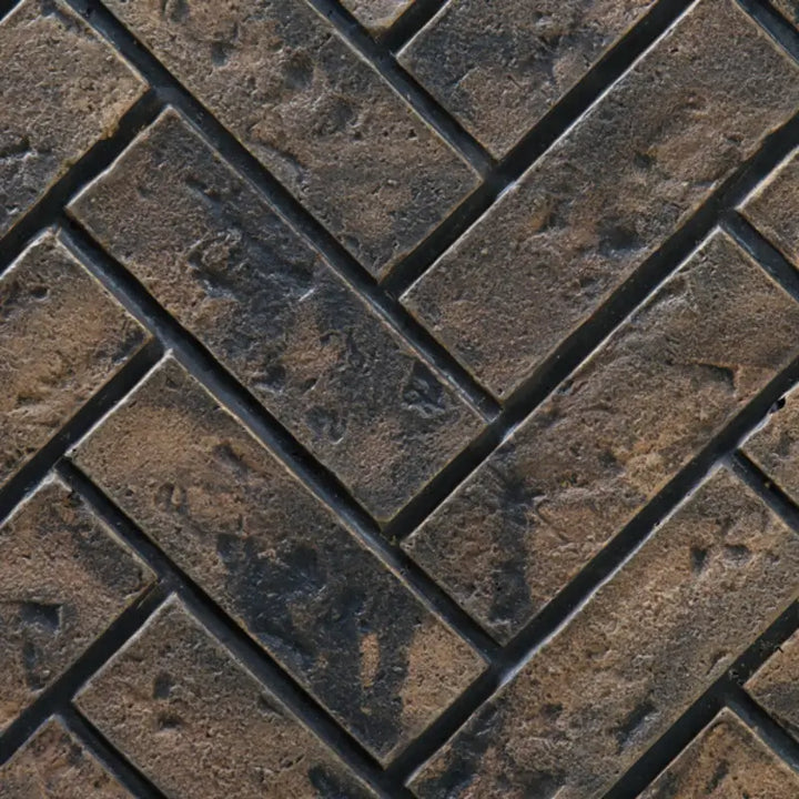 Barbara Jean Collection OFP42 Brick Liner for Outdoor Fireplace – Herringbone or Traditional Fireplace & Wood Stove Accessories Flame Authority