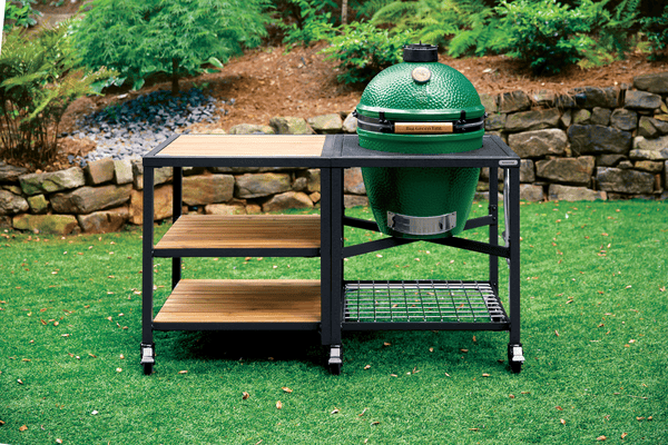 Big Green Egg Large EGG Frame with Stainless Grid Insert Modular Nest System Base Grill Accessories 120212 Flame Authority