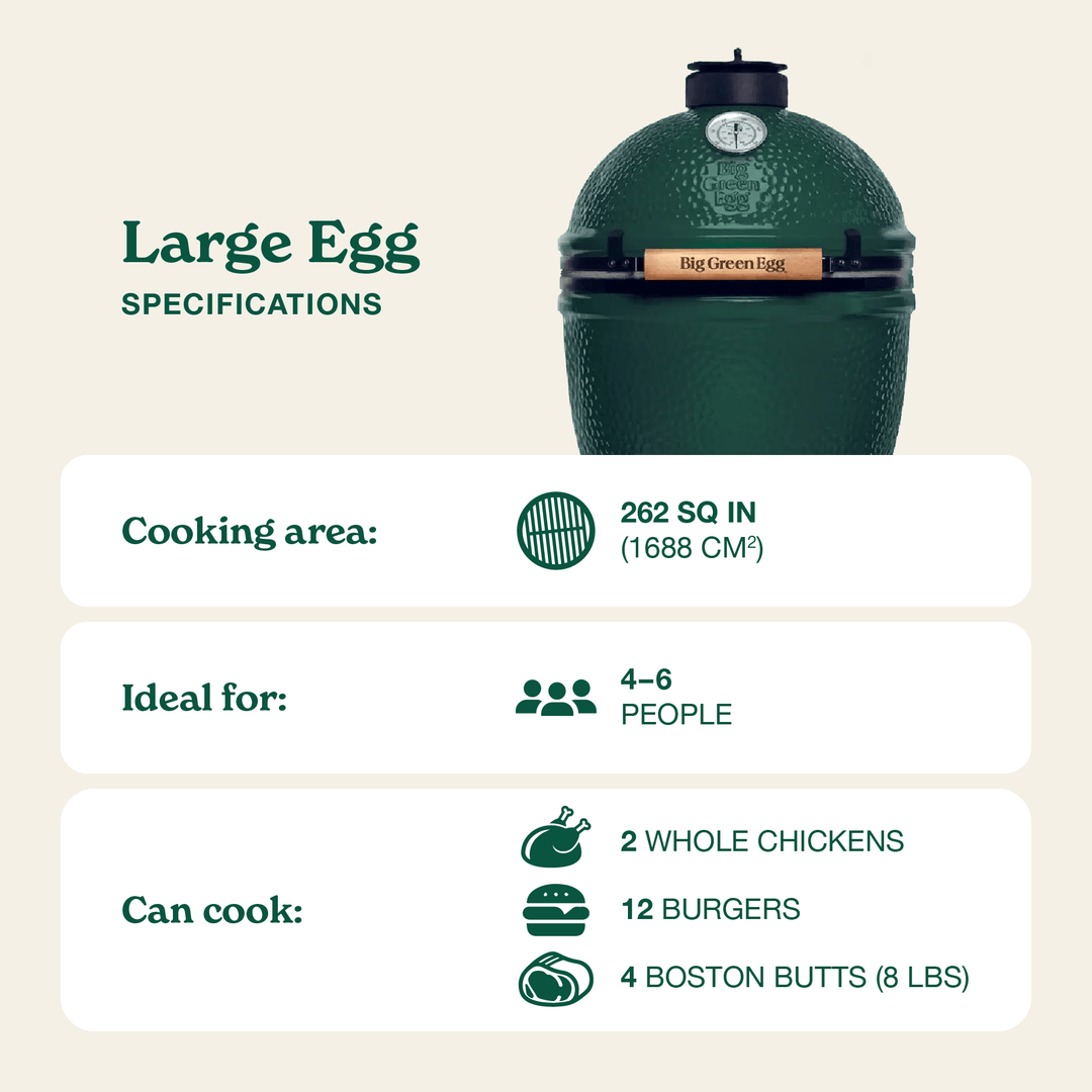 Big Green Egg Large – Versatile Ceramic Kamado Grill Grills 117632 Flame Authority