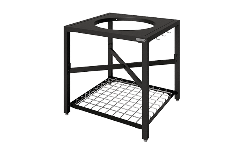 Big Green Egg Medium EGG Frame with Stainless Grid Insert Modular Nest System Base Grill Accessories 122193 Flame Authority