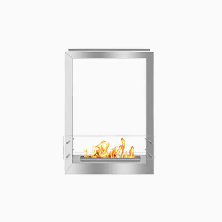 Bio Flame 24-Inch Double-Sided Ventless Ethanol Firebox with 16-Inch Manual Burner Fireplaces Flame Authority