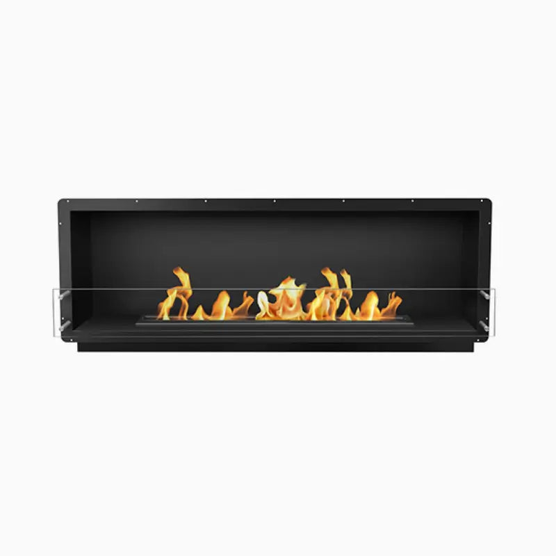 Bio Flame 72-Inch Single-Sided Ventless Ethanol Firebox with 60-Inch Manual Burner