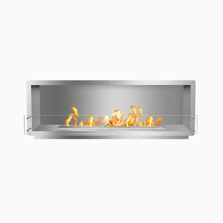Bio Flame 72-Inch Single-Sided Ventless Ethanol Firebox with 60-Inch Manual Burner