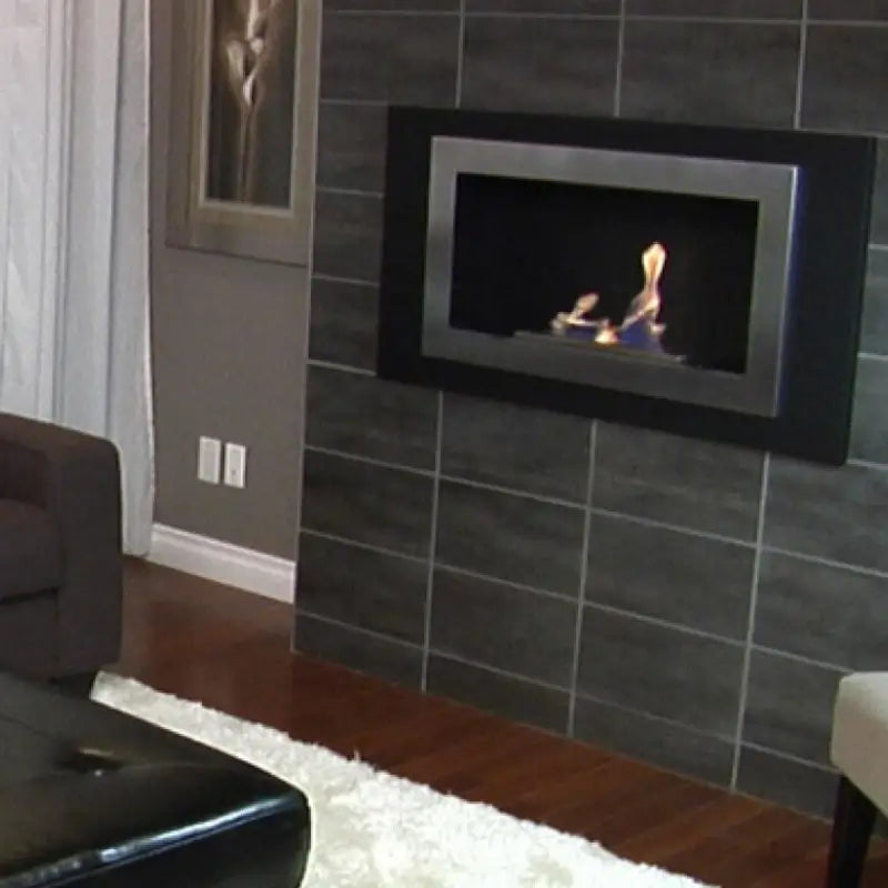Bio Flame Lorenzo 45.25-Inch Wall Mounted Ventless Bioethanol Fireplace Fireplaces Lorenzo-WM Flame Authority