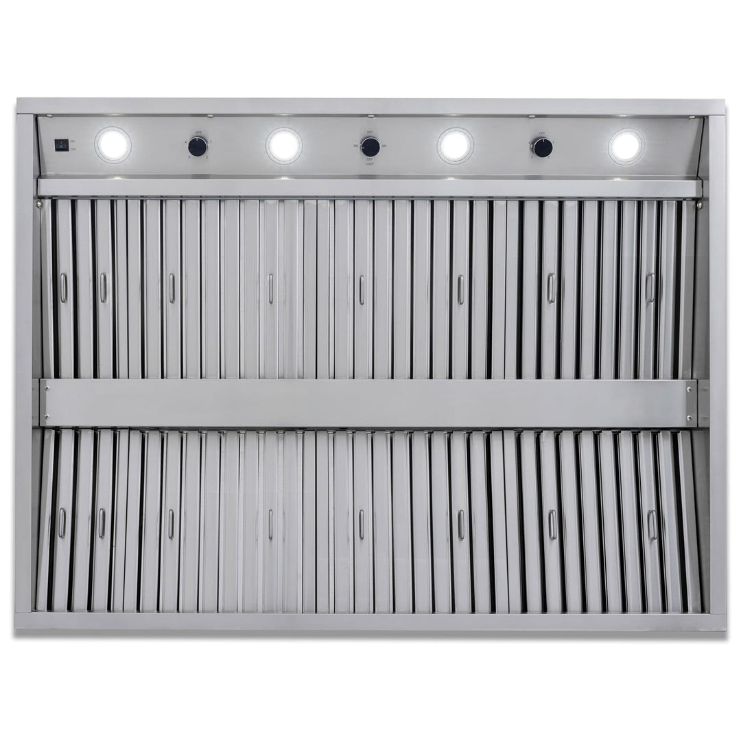 Blaze 1000 CFM Stainless Steel Outdoor Vent Hoods BBQ Island Components Flame Authority
