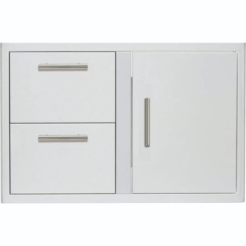 Blaze 32" Access Door & Double Drawer Combo With Soft Close Hinges and Lights BLZ‐DDC‐R‐LTSC