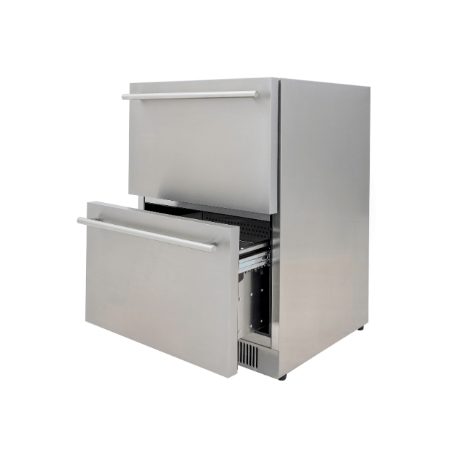 Blaze 5.1 Cu. Ft. Outdoor Double Drawer Refrigerator – BLZ-SSRF-DBDR51 Refrigerators BLZ-SSRF-DBDR51 Flame Authority