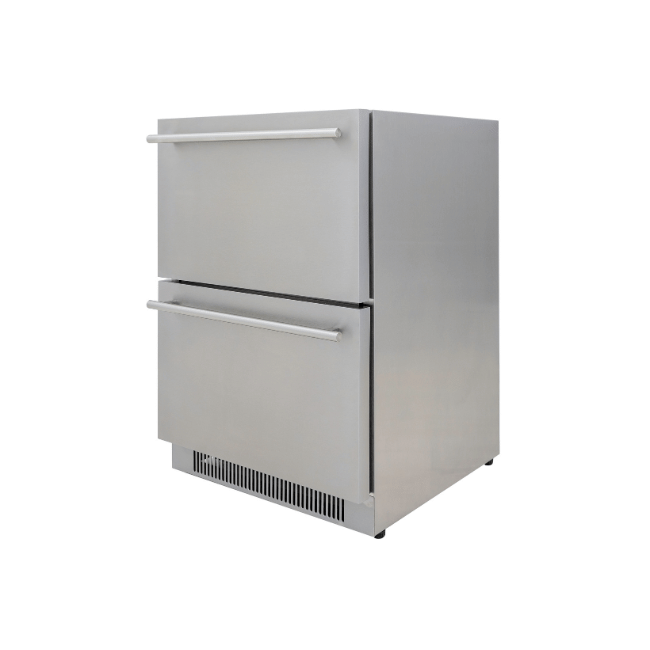 Blaze 5.1 Cu. Ft. Outdoor Double Drawer Refrigerator – BLZ-SSRF-DBDR51 Refrigerators BLZ-SSRF-DBDR51 Flame Authority