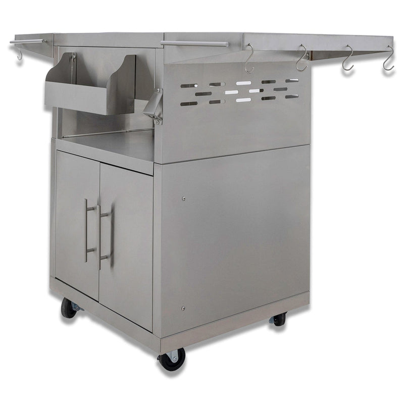 Blaze Kamado Cart with Soft Close Hinges BLZ-20-KMDO-CART-SC Grill Accessories BLZ-20-KMDO-CART-SC Flame Authority