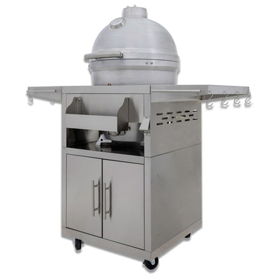 Blaze Kamado Cart with Soft Close Hinges BLZ-20-KMDO-CART-SC Grill Accessories BLZ-20-KMDO-CART-SC Flame Authority