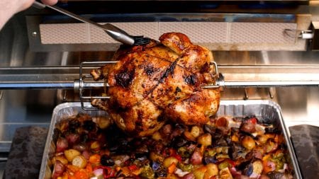 Blaze Rotisserie Kit For 32-Inch 4-Burner Gas Grill BLZ-34-ROTIS-SS