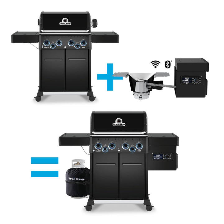 Broil King 4 Burner Baron Pellet Module Grill Accessories 674001 Flame Authority