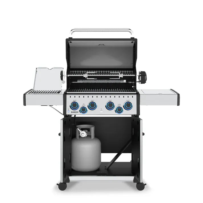 Broil King Baron S 490 Pro Infrared Gas Grill with Rotisserie Kit Grills Flame Authority