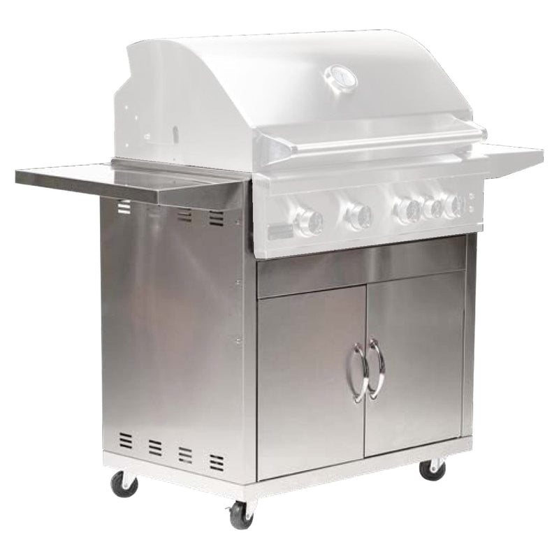 BroilMaster 32-inch Stainless Steel Freestanding Grill Cart BSACT32