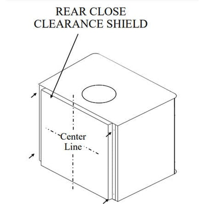 Buck Stove 22 inch Close Clearance Shields for Model 81 Stoves MA 810051