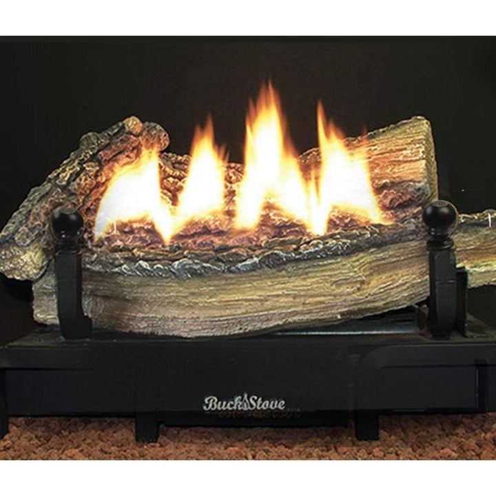 Buck Stove 25,000 BTU Liquid Propane Ceramic Series Vent-Free Log Set GL CR8TLP