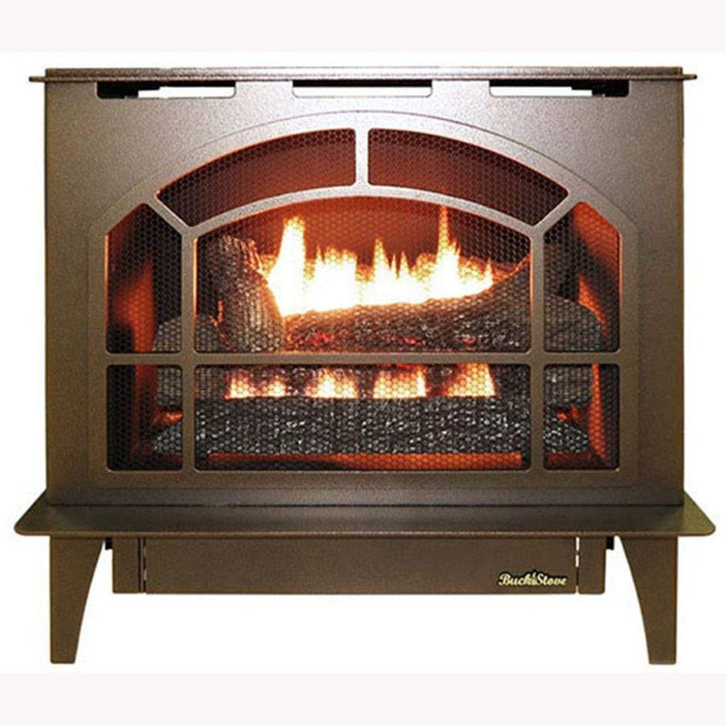 Buck Stove 26 1/2 Inch Townsend II Steel Vent Free Gas Heating Stove NV S-TOWNSEND