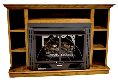 Buck Stove 53 inch Light Oak Prestige Bookcase Mantel PA KDM34PRES-LO