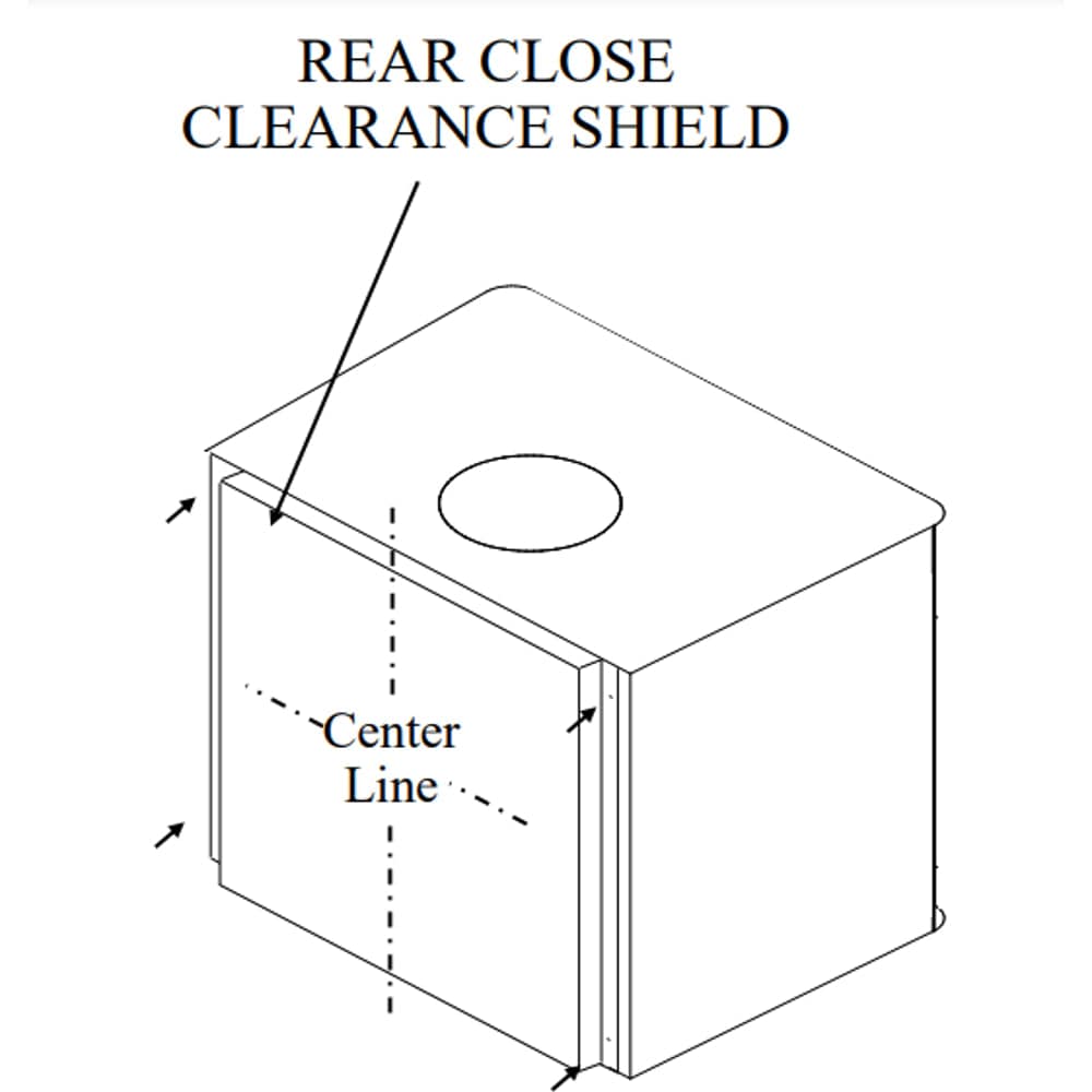 Buck Stove Close Clearance Side Shields For Model 21 MA 21SHIELD