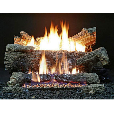 Buck Stove Natural Gas Ceramic Oak Log Set GL EV100ONAT