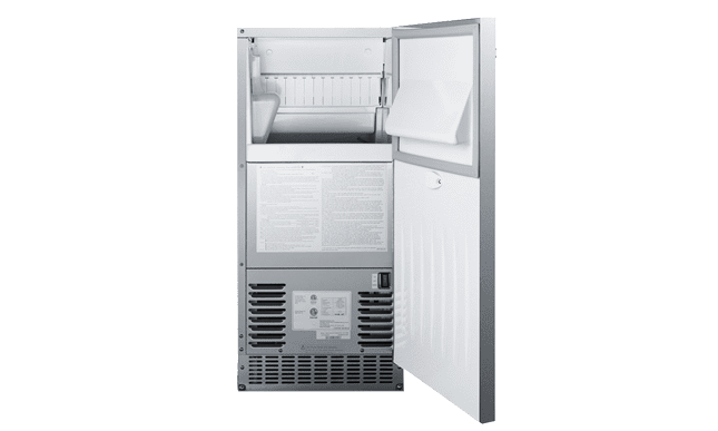 Bull 60 Lb. 15-Inch Outdoor Rated Commercial Ice Maker With Drain Pump 13200