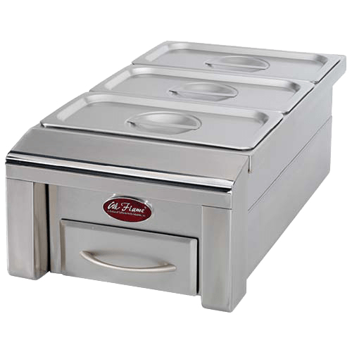Cal Flame 12" Drop In Food Warmer BBQ07888P BBQ Island Components BBQ07888P Flame Authority