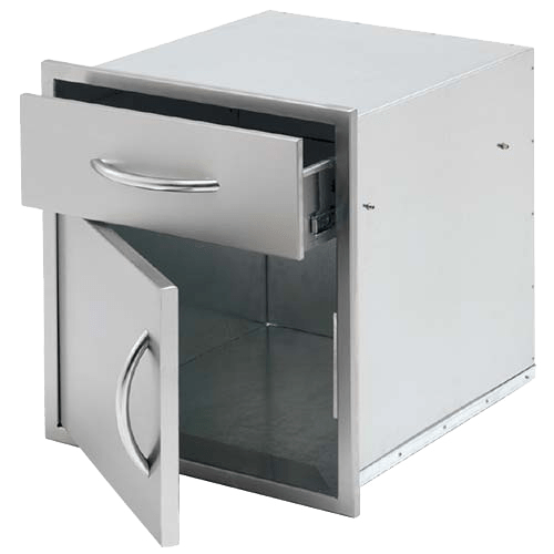 Cal Flame 18-inch Door and Drawer Combo BBQ11840P-18 BBQ Island Components BBQ11840P-18 Flame Authority
