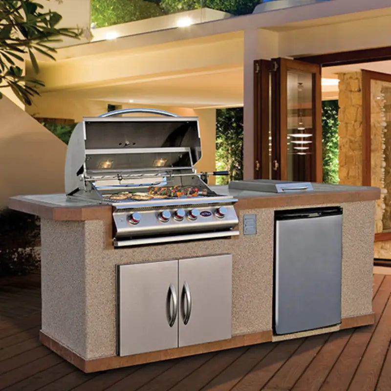 Cal Flame Bel Air Q 810 Outdoor BBQ Island with 4-Burner G4 LP Grill – BBK-810 BBQ Islands BBK-810 Flame Authority