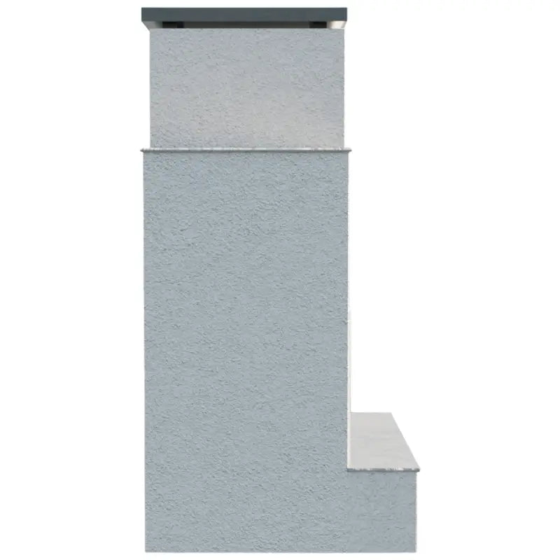 Cal Flame Cancun 903-2 Contemporary Outdoor Gas Fireplace with Bottom Mantel – 90,000 BTU