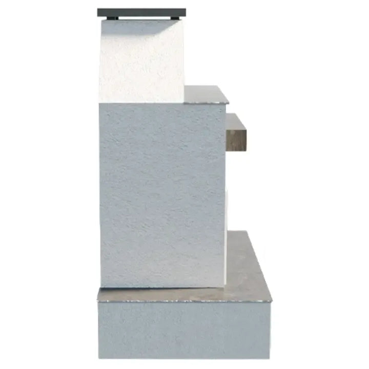 Cal Flame Key West 905-3 72" Outdoor Gas Fireplace with Wrap-Around Mantel – 90,000 BTU Fireplaces FRP905-3 Flame Authority