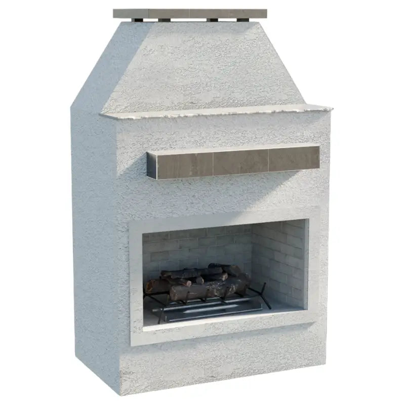 Cal Flame Laredo FRP-905-1 46-Inch Outdoor Gas Fireplace with Mantel – 90,000 BTU Fireplaces FRP905-1 Flame Authority