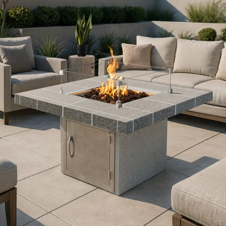 Cal Flame Mesa 38" Outdoor Gas Fire Pit – 90,000 BTU | FPT-S201M Fire Pits FPT-S201M Flame Authority