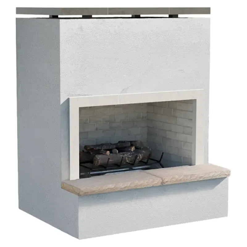 Cal Flame Monterey FRP-901-2 46-Inch Outdoor Gas Fireplace with Bottom Mantel – 90,000 BTU Fireplaces FRP901-2 Flame Authority